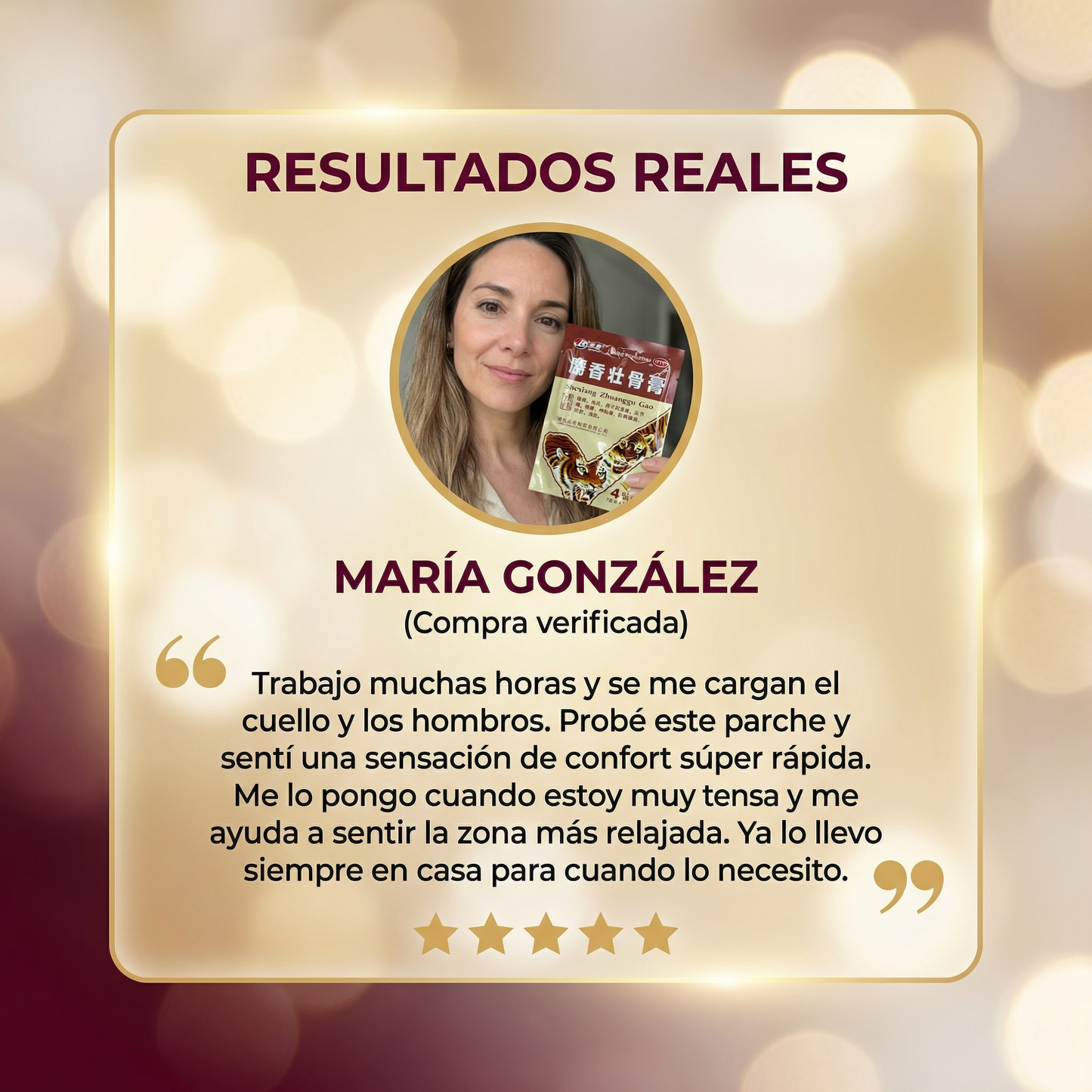 Tigre Dorado – Parches para Alivio Muscular y Articular ✅